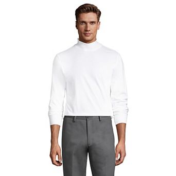 Big & Tall Lands' End Super-T Classic-Fit Mock Turtleneck