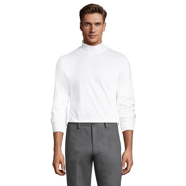 Big & Tall Lands' End SuperT ClassicFit Mock Turtleneck