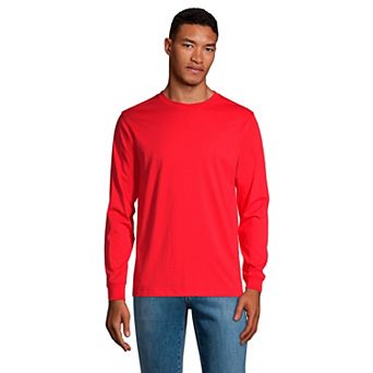 Big & Tall Lands' End Super-T Long Sleeve Classic-Fit Tee
