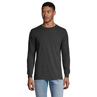 Big & Tall Lands' End Super-T Long Sleeve Classic-Fit Tee
