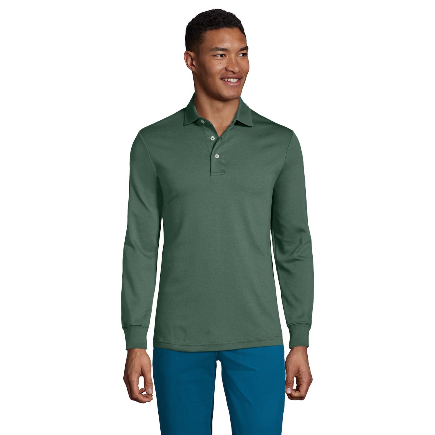 Image for Lands' End Big & Tall Classic-Fit Supima Interlock Polo at Kohl's.