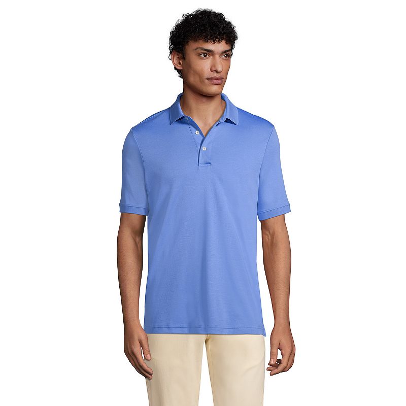 Big & Tall Lands End Classic-Fit Supima Polo, Mens, Size: 2XB, Dark Blue