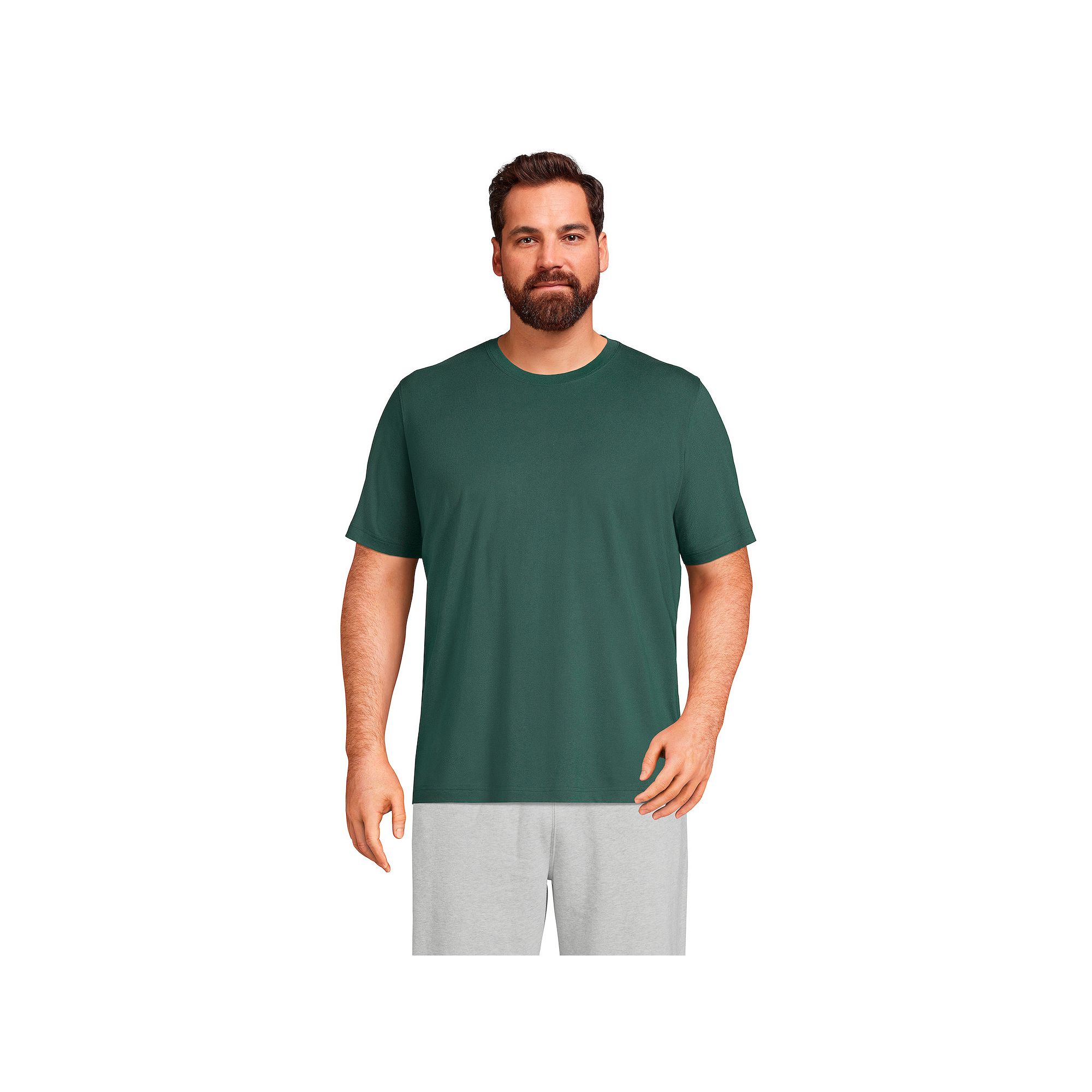 Big & Tall Lands End Super-T Classic-Fit Tee, Mens, Size: 3XB, Deep Woodl