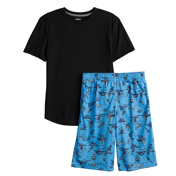 Boys 5-20 Sonoma Goods For Life® Top & Shorts Pajama Set in Regular & Husky