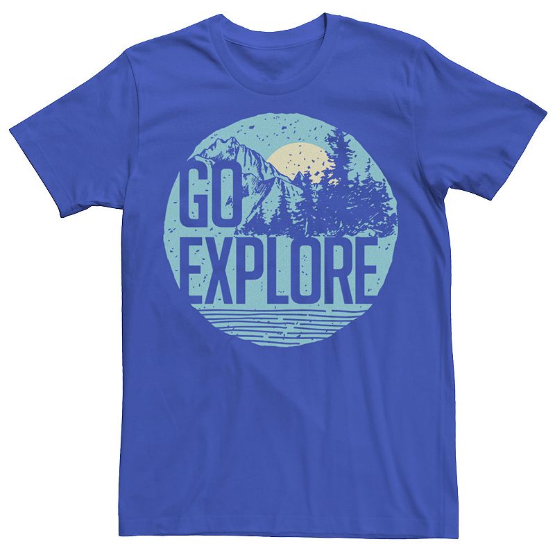 Mens Sonoma Goods For Life Go Explore Tee, Size: XS, Med Blue