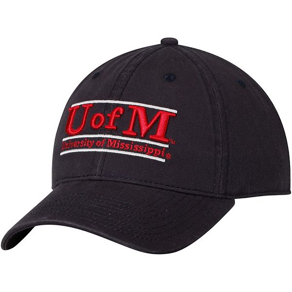 Men's The Game Red Ole Miss Rebels U of M Classic Bar Unstructured  Adjustable Hat