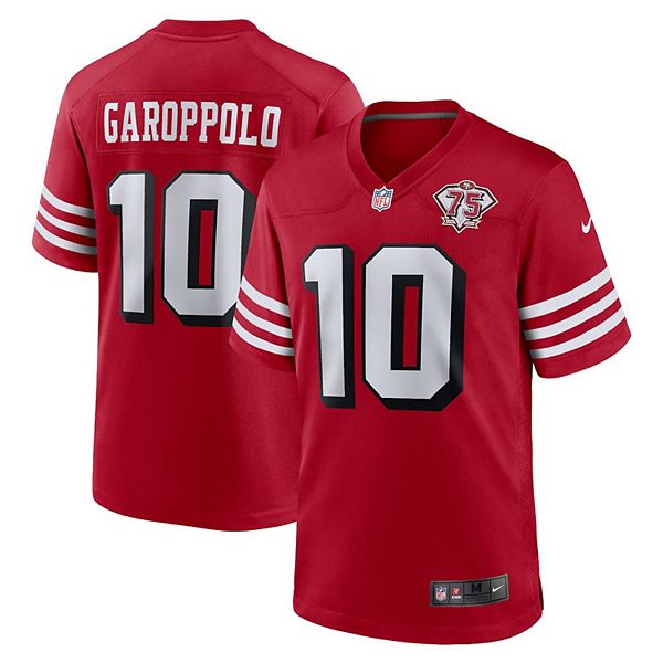 San Francisco 49ers Nike 75th Anniversary Game Jersey - Scarlet