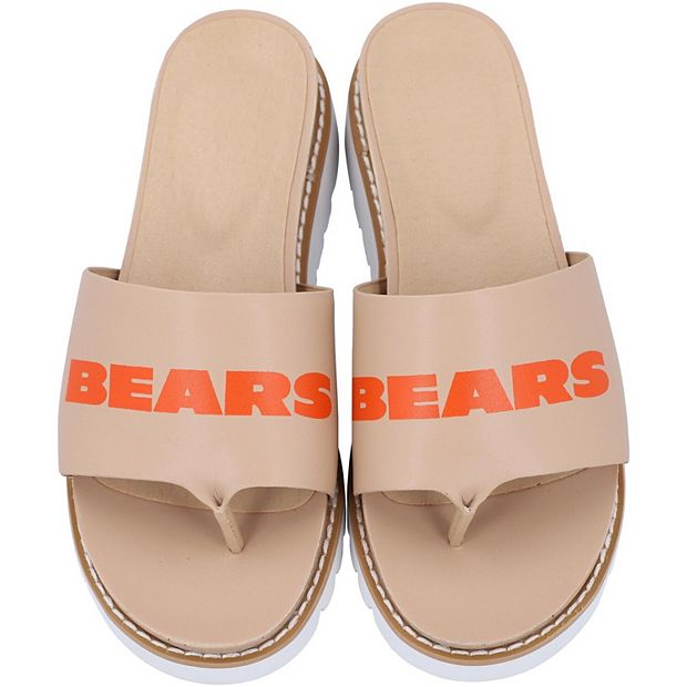 Women's Green Bay Packers Cuce Nude Slip-On Sandals