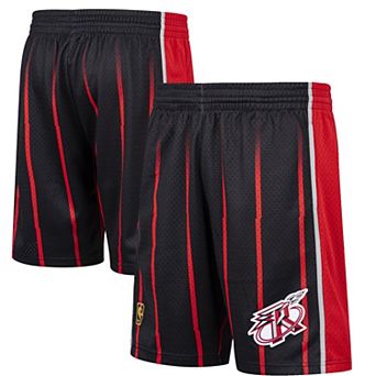 Men's Mitchell & Ness Black Houston Rockets Hardwood Classic Reload Swingman Shorts