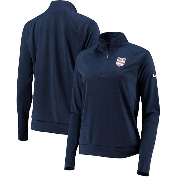 Nike Men's Chicago Bears Logo Pacer Navy Half-Zip Pullover