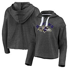 Women's WEAR by Erin Andrews Black Baltimore Ravens Cropped Sponge