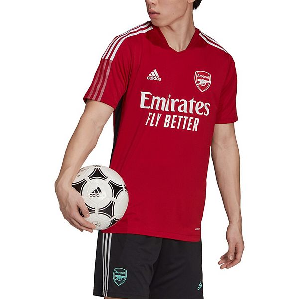 Men's adidas Red Arsenal 2021/22 Training AEROREADY Jersey Men's adidas Red Arsenal 2021/22 Training AEROREADY Jersey