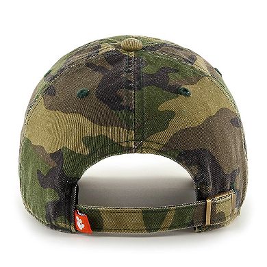 Men's '47 Camo Clemson Tigers Clean Up Core Adjustable Hat