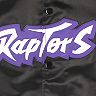 Youth Mitchell & Ness Black Toronto Raptors Hardwood Classics Satin Raglan Full-Snap Jacket