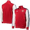 Men's adidas Scarlet Arsenal 3-Stripes Full-Zip Track Jacket