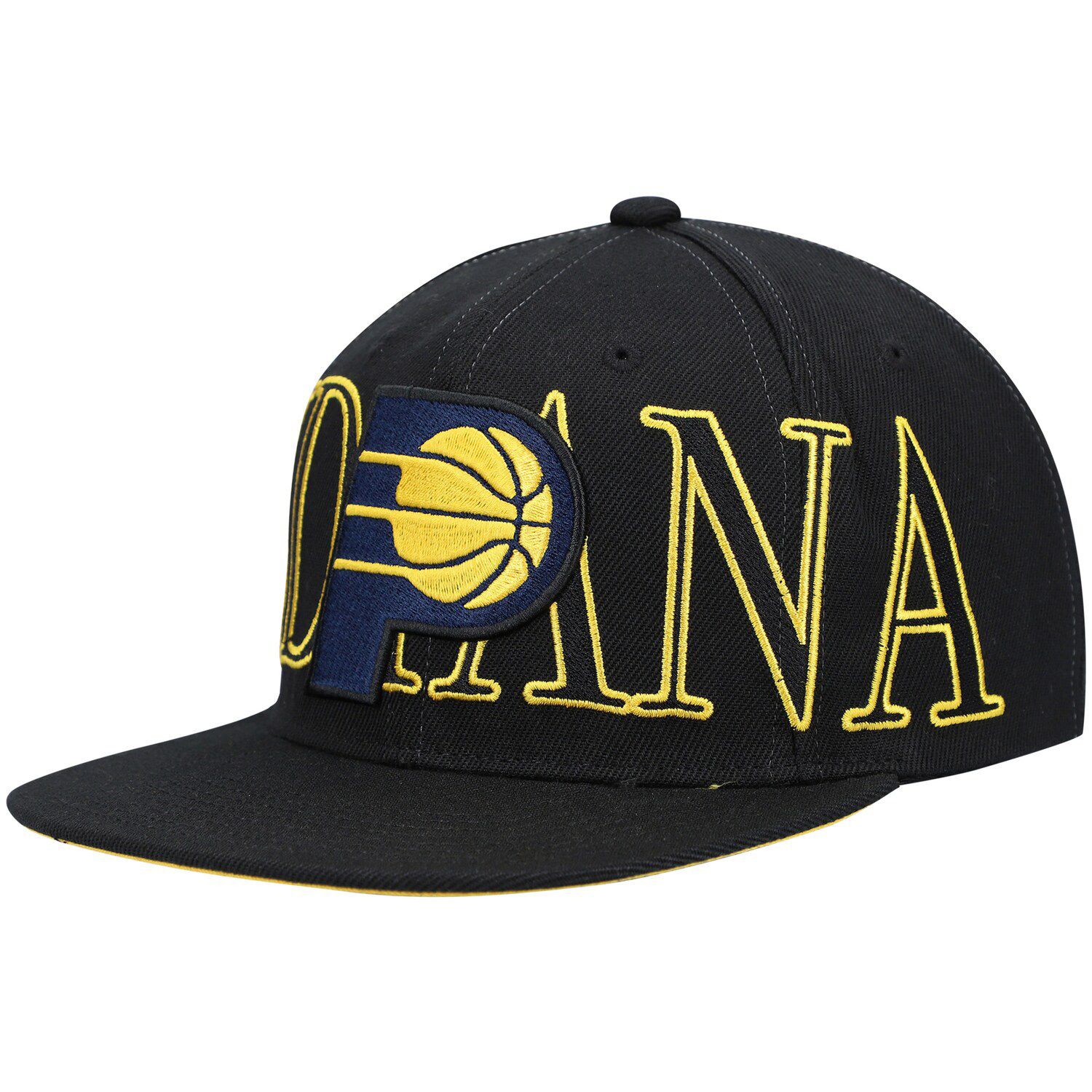 Image for Unbranded Men's Mitchell & Ness Black Indiana Pacers Winner Circle Snapback Hat at Kohl's.