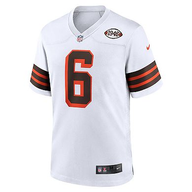 Men's Nike Baker Mayfield White Cleveland Browns 1946 Collection Alternate Game Jersey