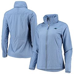 Men's Dunbrooke Black Carolina Panthers Circle Sportsman Waterproof  Packable Full-Zip Jacket