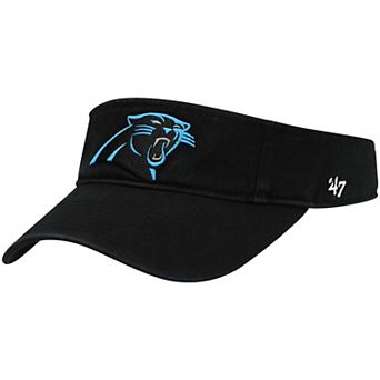Men's '47 Black Carolina Panthers Clean Up Visor