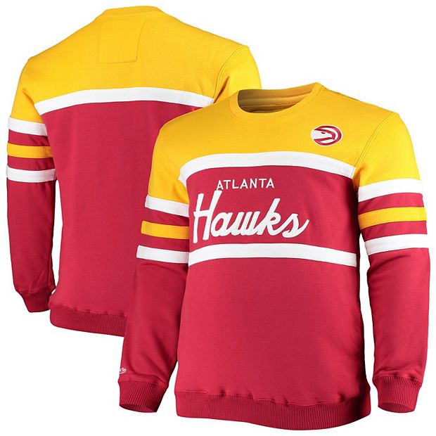 Men's Mitchell & Ness Red Atlanta Hawks Hardwood Classics