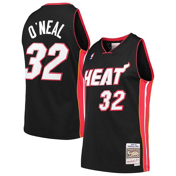 Mitchell & Ness Men's Shaquille O'Neal Miami Heat Authentic Jersey - Macy's