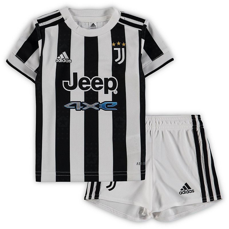 Infant adidas White/Black Juventus 2021/22 Home Replica Kit, Infant Unisex,
