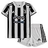 Infant adidas White/Black Juventus 2021/22 Home Replica Kit