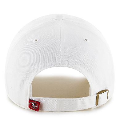 Men's '47 White San Francisco 49ers Logo Clean Up Adjustable Hat