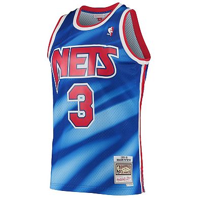Men's Mitchell & Ness Drazen Petrovic Blue New Jersey Nets 1990/91 Hardwood Classics Swingman Jersey