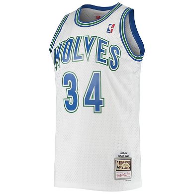 Men's Mitchell & Ness Isaiah Rider White Minnesota Timberwolves 1995/96 Hardwood Classics Swingman Jersey