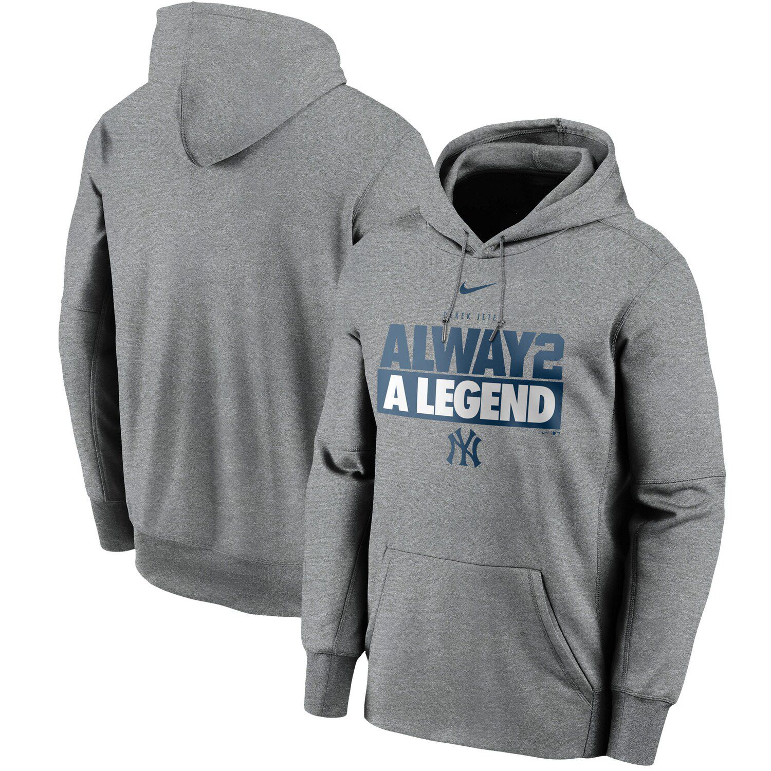 Youth Nike Navy New York Yankees Rewind Lefty Pullover Hoodie Size: Large