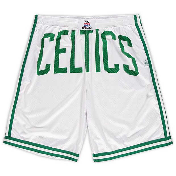 Men's Boston Celtics Mitchell & Ness White Big & Tall Face T-Shirt