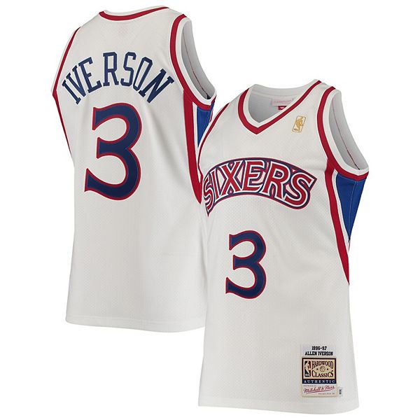 Allen Iverson Front Signed Philadelphia 76ers Jersey