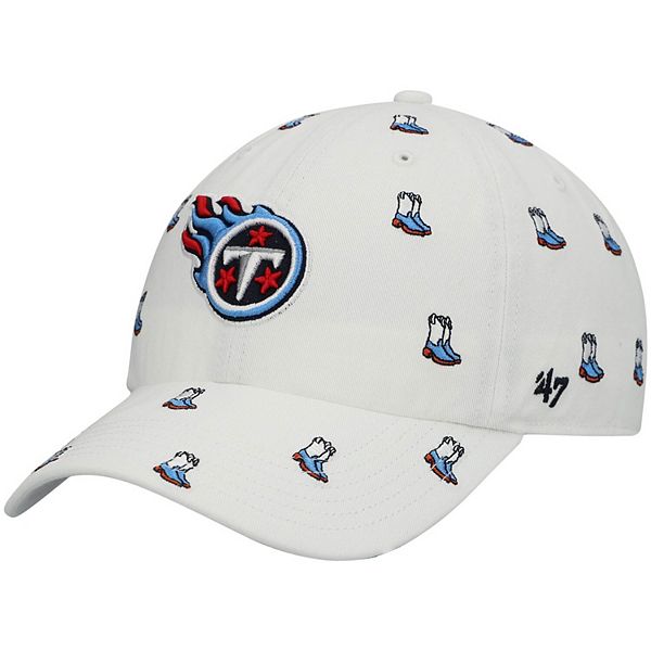 Men's Fanatics Branded Navy/White Tennessee Titans Iconic Team Stripe Trucker Snapback Hat