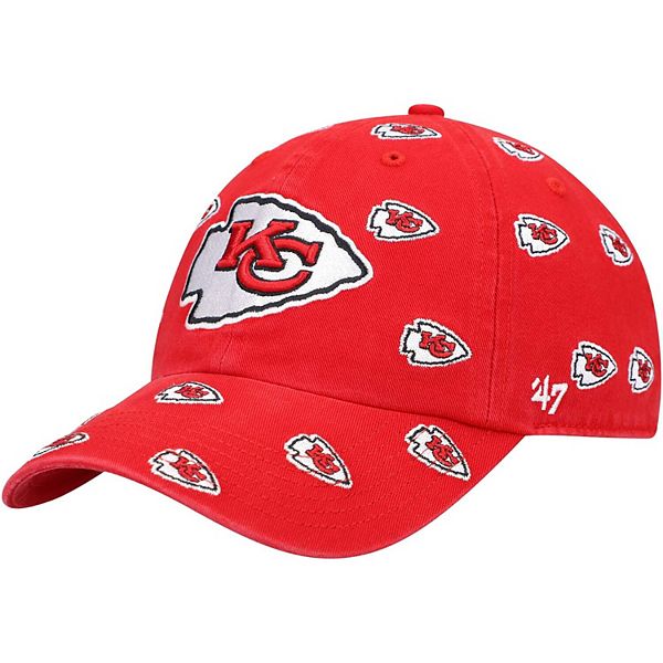 Unisex Kansas City Chiefs '47 White Confetti Clean Up Adjustable Hat