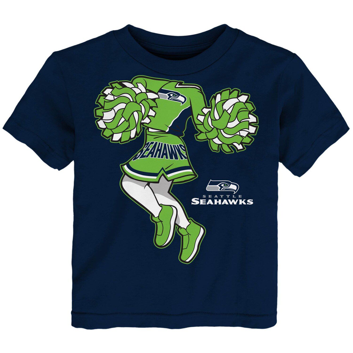 Seattle Seahawks Girls Toddler Spirit Cheer Two-Piece Cheerleader