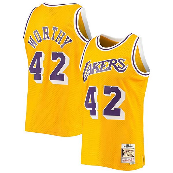 Los Angeles Lakers Jersey worn by James Worthy