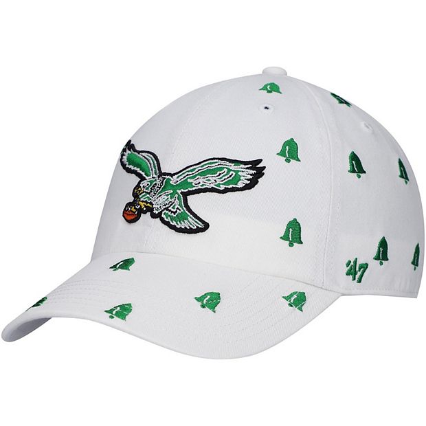 Women's '47 White Philadelphia Eagles Confetti Clean Up Legacy Adjustable  Hat