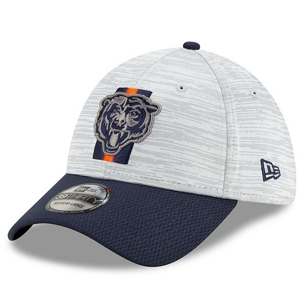 Chicago Bears New Era 2021 NFL Training Camp Bear Head Logo 39THIRTY Flex  Hat - White