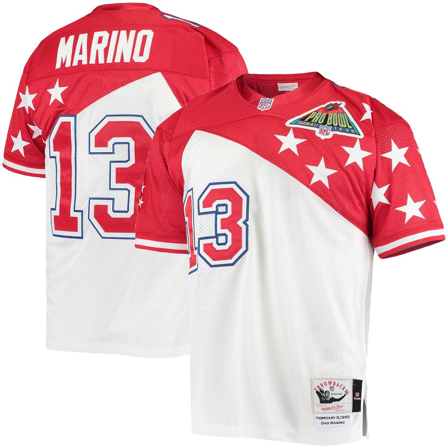 Image for Unbranded Men's Mitchell & Ness Dan Marino White/Red AFC 1994 Pro Bowl Authentic Jersey at Kohl's.