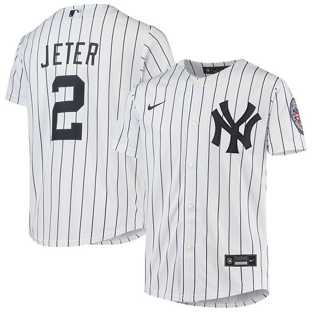 Youth Nike Derek Jeter White New York Yankees Hall of Fame Player