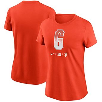 Women's Nike Orange San Francisco Giants 2021 City Connect Wordmark T-Shirt