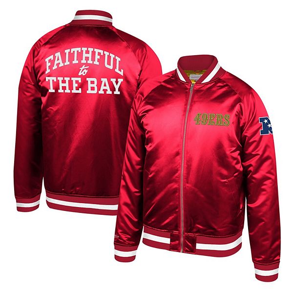 San Francisco 49ers Mitchell & Ness Heavyweight Satin Jacket