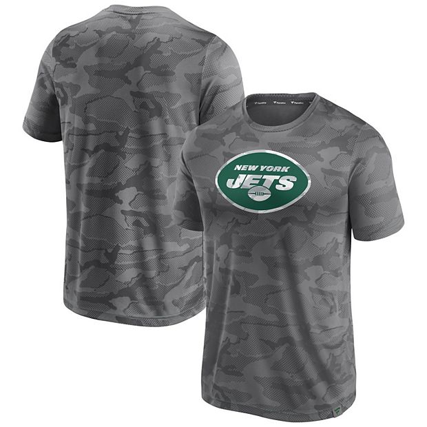 Men's Fanatics Branded Gray New York Jets Camo Jacquard T-Shirt