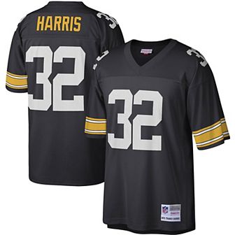 Men's Mitchell & Ness Franco Harris Black Pittsburgh Steelers Legacy Replica Jersey