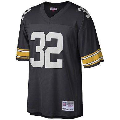 Men's Mitchell & Ness Franco Harris Black Pittsburgh Steelers Legacy Replica Jersey