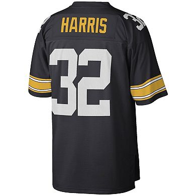 Men's Mitchell & Ness Franco Harris Black Pittsburgh Steelers Legacy Replica Jersey