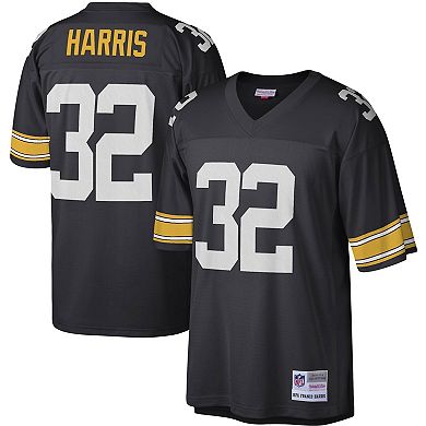 Men's Mitchell & Ness Franco Harris Black Pittsburgh Steelers Legacy Replica Jersey