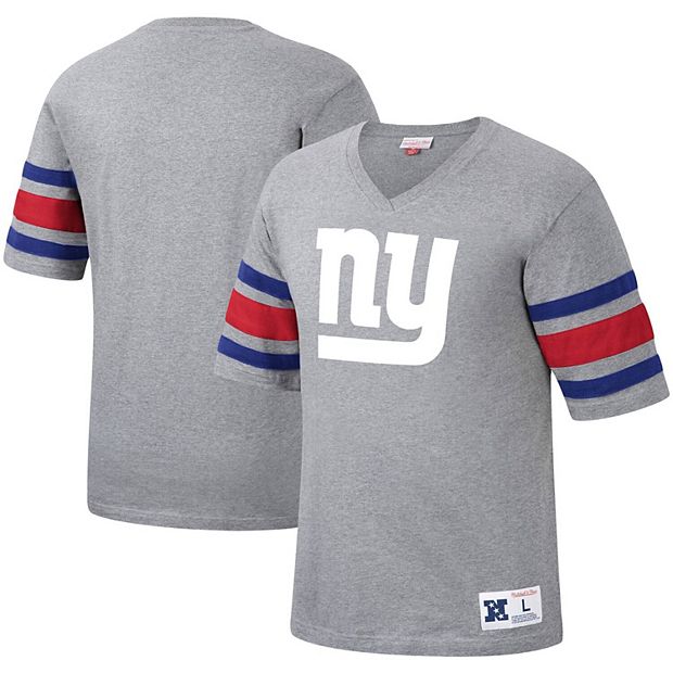 Men's Mitchell & Ness Heathered Gray New York Giants Big & Tall