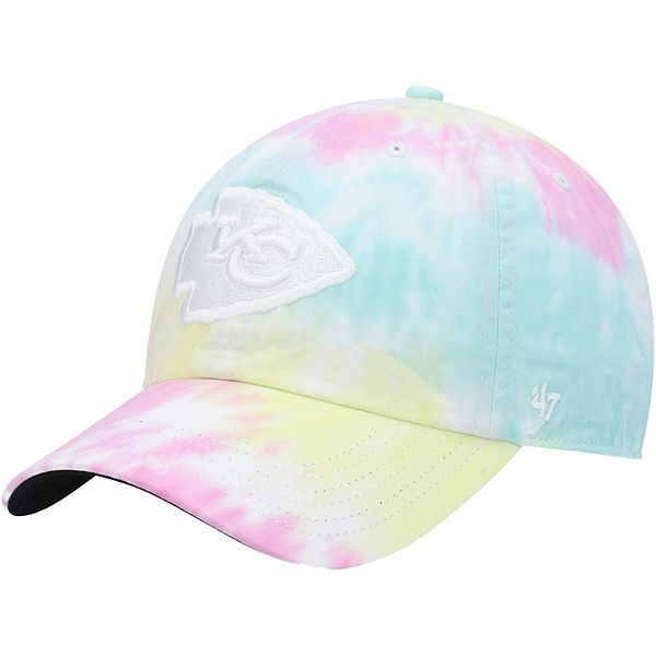 Kansas City Chiefs Womens Tie-Dye Ribbon Straw Hat